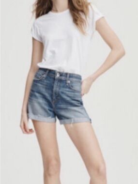 rag & bone Nina High-Rise Denim Shorts Balboa